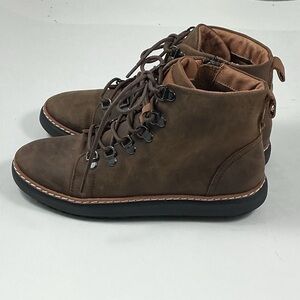 New Harmony 783 Charlie Leather High Top Walking Grounding Brown Boots Size 7